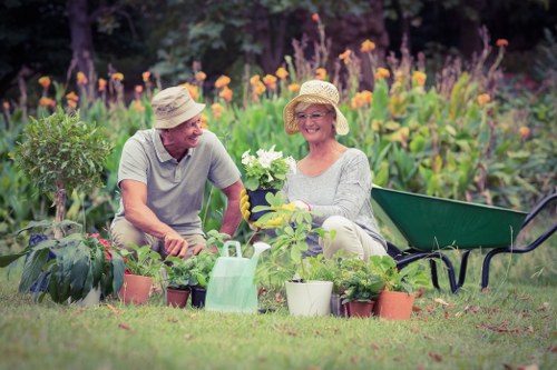 Gardeners sorting green waste at a Brixton site